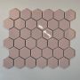 The Mosaic Factory Barcelona mozaïektegel 28.2x32.1cm wandtegel Zeshoek Hexagon Porselein Pink Glans AFH13072 - Thumbnail 5