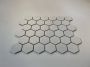The Mosaic Factory Barcelona mozaïektegel 28.2x32.1cm wand en vloertegel Zeshoek Hexagon Porselein White Mat AMH13010 - Thumbnail 4