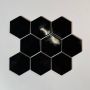 The Mosaic Factory Barcelona mozaïektegel 25.6x29.6cm wandtegel Zeshoek Hexagon Porselein Black Glans AFH95317 - Thumbnail 3