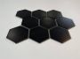 The Mosaic Factory Barcelona mozaïektegel 25.6x29.6cm wand en vloertegel Zeshoek Hexagon Porselein Black Mat AMH95317 - Thumbnail 4