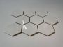 The Mosaic Factory Barcelona mozaïektegel 25.6x29.6cm wandtegel Zeshoek Hexagon Porselein White Glans AFH95051 - Thumbnail 4