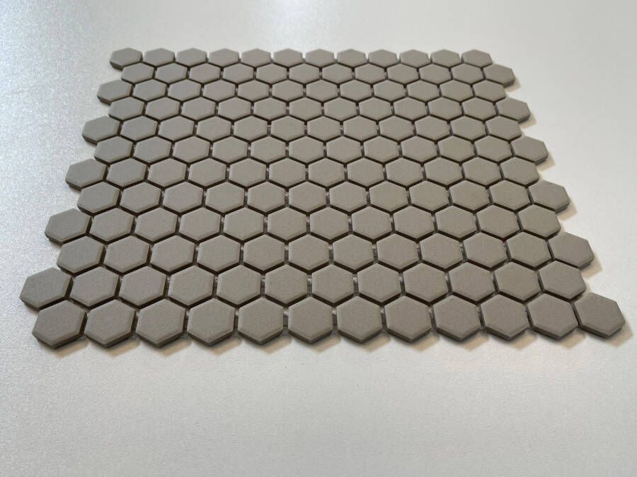 The Mosaic Factory London mozaïektegel hexagon 2 3x2 6cm Grey