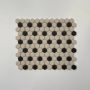 The Mosaic Factory London mozaiëktegel 2 3x2 3x0 6cm vloertegel binnen buiten hexagon overglaasd porselein vorstbestendig 36 stippen wit met zwart LOH-Mayfair-36 - Thumbnail 3