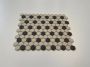 The Mosaic Factory London mozaiëktegel 2 3x2 3x0 6cm vloertegel binnen buiten hexagon overglaasd porselein vorstbestendig 36 stippen wit met zwart LOH-Mayfair-36 - Thumbnail 4