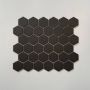 The Mosaic Factory London mozaïektegel 28.2x32.1cm wand en vloertegel Zeshoek Hexagon Porselein Black Mat LOH1017 - Thumbnail 4