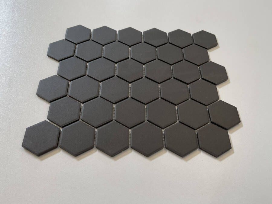 The Mosaic Factory London mozaïektegel hexagon 5 1x5 9cm Black