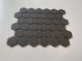 The Mosaic Factory London mozaïektegel 28.2x32.1cm wand en vloertegel Zeshoek Hexagon Porselein Black Mat LOH1017 - Thumbnail 5