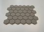 The Mosaic Factory London mozaïektegel 28.2x32.1cm wand en vloertegel Zeshoek Hexagon Porselein Grey Mat LOH1029 - Thumbnail 4