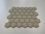 The Mosaic Factory London mozaïektegel 28.2x32.1cm wand en vloertegel Zeshoek Hexagon Porselein White Mat LOH1010 - Thumbnail 4