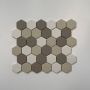 The Mosaic Factory London mozaïektegel 28.2x32.1cm wand en vloertegel Zeshoek Hexagon Porselein White mix Mat LOH10MIX2 - Thumbnail 3