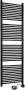 Thermrad Tone-E elektrische handdoekradiator 120x55cm 600W mat zwart - Thumbnail 2