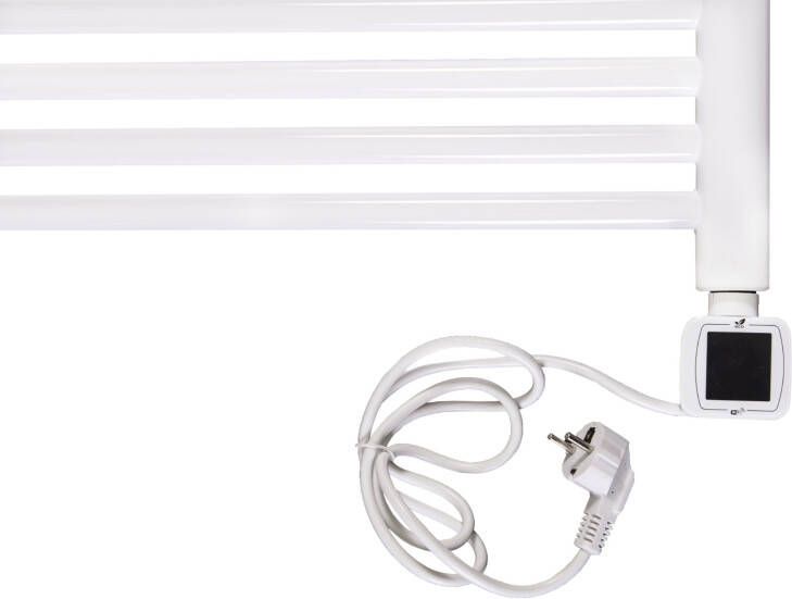 Thermrad Tone-E elektrische handdoekradiator 120x55cm 600W wit RAL 9016