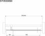 Van Rijn Products ST05300 nis douchedeur 2-delig 90x200 cm zwart - Thumbnail 3