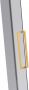 Van Rijn Products ST08300 nis draaideur 2 delig 130x200cm grijs rookglas mat messing - Thumbnail 4