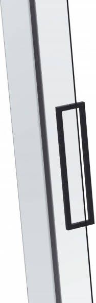 Van Rijn Products ST08350 douchecabine zij-instap 100x100cm helder glas zwart