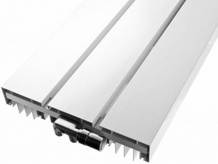 Vasco Beams radiator 32x220cm aluminium 1459W wit S600 structuurlak