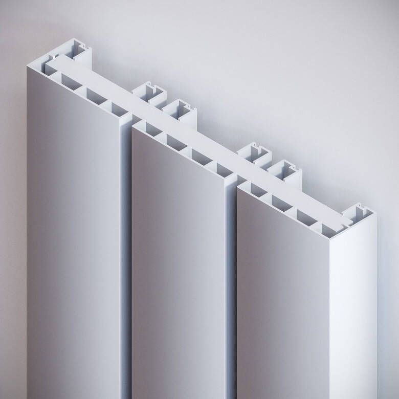 Vasco Beams radiator 66x180cm aluminium 2385W wit S600 structuurlak