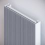 Vasco Bryce Plus BV designradiator 1800x450mm 1644W aansluiting 0066 wit structuur 112090450180000660600-0000 - Thumbnail 4