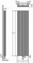 Vasco Carre Plus designradiator 1800x295mm 1097W aansluiting 1188 antraciet (M301) 112100295180011880301-0000 - Thumbnail 4