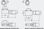 VASCO Design ventielset Recht Chroom voor midden onder aansluiting inclusief thermostaatkop - Thumbnail 2