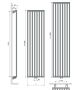 Vasco Decoline vc radiator 565x1800 mm n10 as 0099 1083w wit 112970565180000999016-2800 - Thumbnail 3