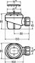 VIEGA Domoplex kunststof douchebakafvoer voor pluggat 52mm aansluiting: 40mm met deksel chroom 129583 - Thumbnail 3