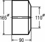 VIEGA rozet voor aansluitbocht ø165 ø110 mm wit - Thumbnail 2