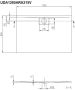 Villeroy & Boch Architectura douchebak 120x80x1.5cm metalrim antraciet UDA1280ARA215V-1S - Thumbnail 2