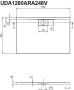 Villeroy & Boch Architectura MetalRim rechthoekige douchevloer 4 8 x 120 x 80 cm bruin - Thumbnail 2