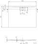 Villeroy & Boch Architectura MetalRim douchebak rechthoek 120x90x1 5 cm creme - Thumbnail 2