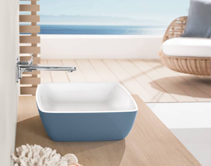 Villeroy & Boch Artis opzetwastafel rechthoekig 58x38cm Ocean