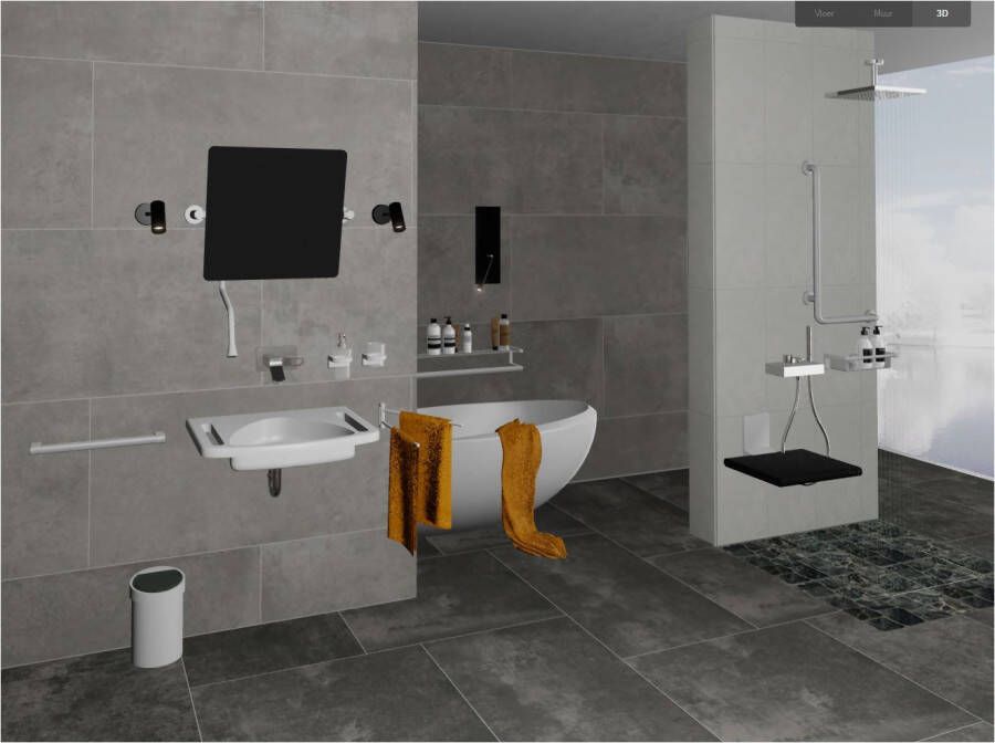 Villeroy & Boch Atlanta tegel 60x120cm Foggy Grey
