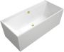 Villeroy & Boch Collaro kunststof inbouw bad acryl rechthoekig zonder poten 160 x 75 x 47 cm gold wit alpin - Thumbnail 2