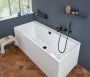 Villeroy & Boch Collaro kunststof inbouw bad acryl rechthoekig zonder poten 170 x 75 x 47 cm mat zwart stone white - Thumbnail 4