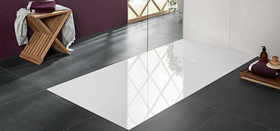 Villeroy & Boch Excello douchevloer 90x90cm alpin wit met antislip