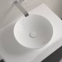 Villeroy & Boch Loop & Friends Opzetwastafel 420 x 420 x 120 mm Stone White CeramicPlus met overloop ongeslepen - Thumbnail 4