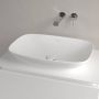 Villeroy & Boch Loop & Friends Opzetwastafel 620 x 420 x 120 mat stone white (wit) CeramicPlus met overloop 4a4800rw - Thumbnail 3