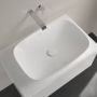 Villeroy & Boch Loop & Friends Opzetwastafel 620 x 420 x 120 mat stone white (wit) CeramicPlus met overloop 4a4800rw - Thumbnail 4