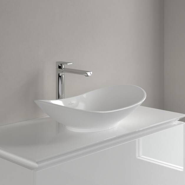 Villeroy & Boch My Nature Opzetwastafel 610 x 360 x 150 mm Wit Alpin CeramicPlus zonder overloop ongeslepen