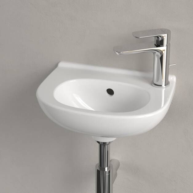 Villeroy & Boch O.novo Fontein Compact 360 x 270 x 160 mm Wit Alpin met overloop