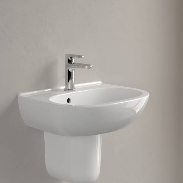 Villeroy & Boch O.novo Fontein Compact 500 x 400 x 180 mm Wit Alpin met overloop