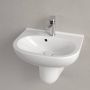 VILLEROY&BOCH Villeroy&amp Boch O.Novo keramische fontein 450x350mm uittikbare kraangaten links en rechts wit - Thumbnail 5