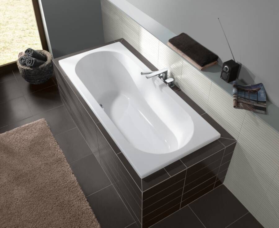 Villeroy & Boch O.novo inbouwbad duo 180x80cm acryl wit