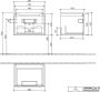 Villeroy & Boch Subway 2.0 wastafelonderbouw 58 7x45 4x41 6cm voor meubelwastafel 7113 60cm grey A68700FP - Thumbnail 2