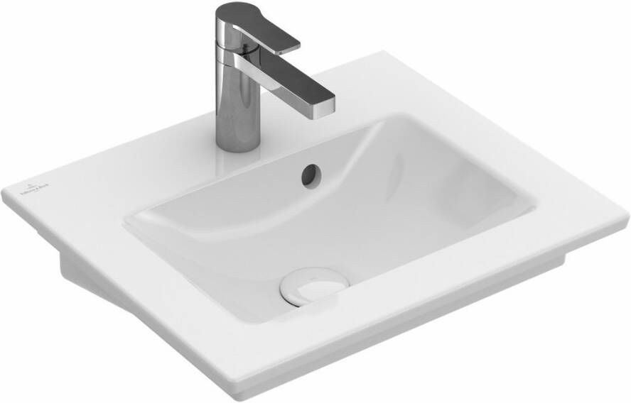 Villeroy & Boch Venticello fontein 50x42 cm. 1x kraangat met overloop wit