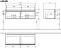 Villeroy & Boch Villeroy en boch Venticello wastafelonderkast 125.3x42cm 2x lade mat wit A93901MS - Thumbnail 2