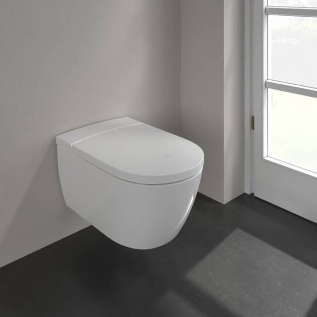 Villeroy & Boch ViClean-I100 Douche-wc zonder spoelrand Wit Alpin CeramicPlus