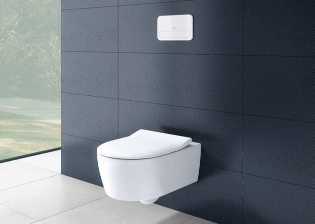Villeroy & Boch ViConnect installatiesystemen WC-bedieningsplaat 200S Spoeling met 2 hoeveelheden Wit