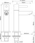 Wiesbaden Amador XL Fonteinkraan hoog 15.5cm Geborsteld Messing 22.2723 - Thumbnail 2