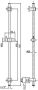 Wiesbaden Caral glijstang met wateraansluiting 75 cm rond chroom - Thumbnail 5